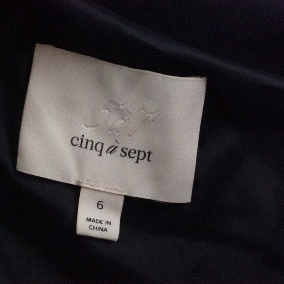 cinq a sept One Shoulder Cut Out Gown Maxi Dress Womens 6 Thigh High Slit - Picture 4 of 11